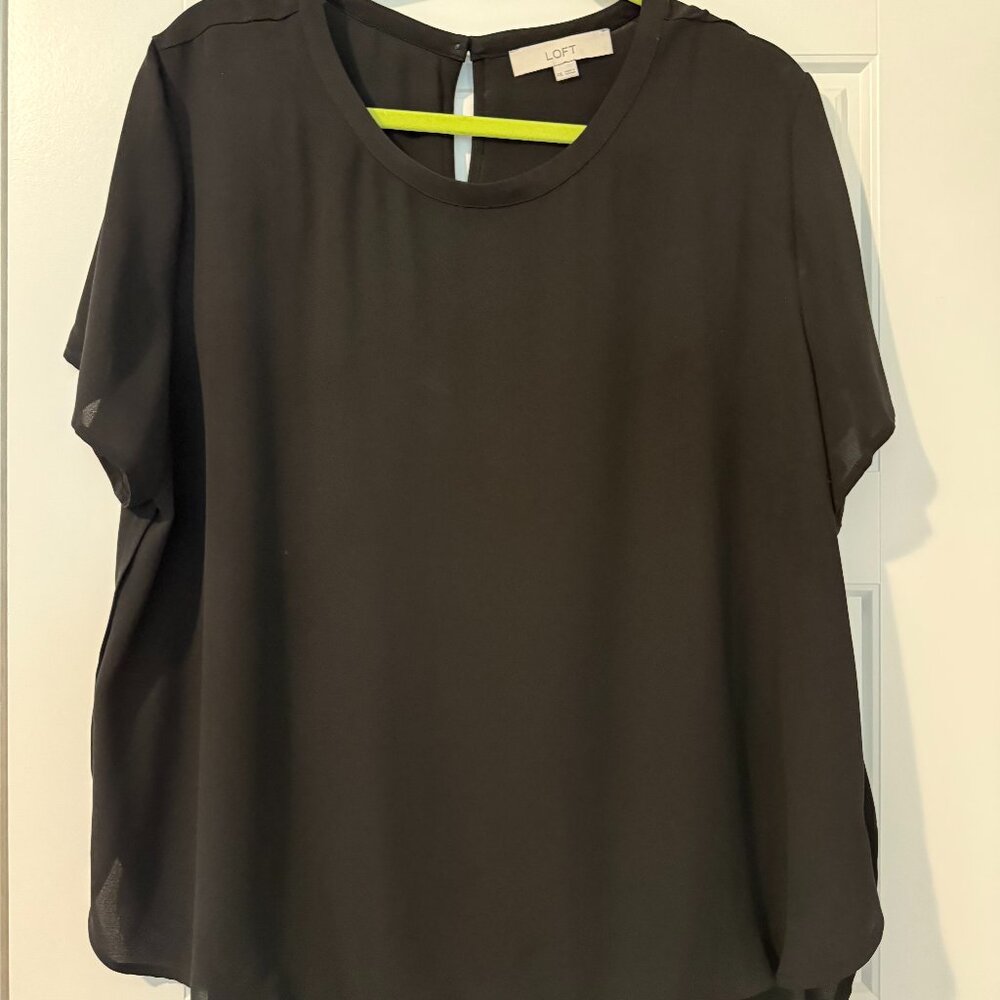 Loft Short Sleeve Blouse, XXL